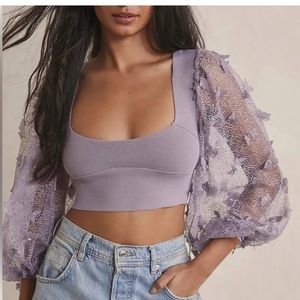 Free People Flutter By crop